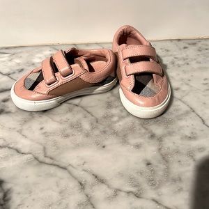Burberry Toddlers Leather plaid shoes